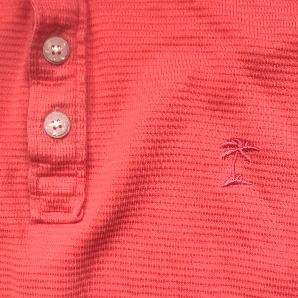 Tommy Bahama Men's Rust Polo Shirt - Picture 3 of 5